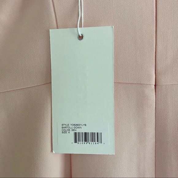 NEW Likely Bartolli Off Shoulder Pink Gown Dress - Picture 7 of 9